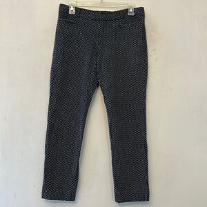 Banana Republic navy white ankle pants Size 6 EUC